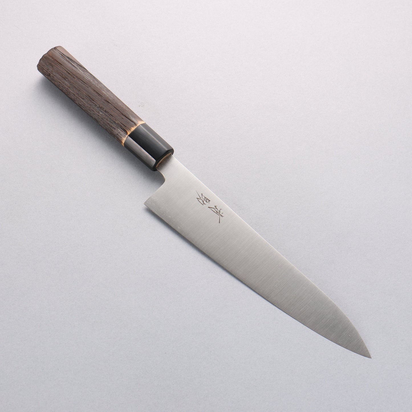 清助 スウェーデン鋼 牛刀包丁 210mm 焼き栗柄 - 清助刃物