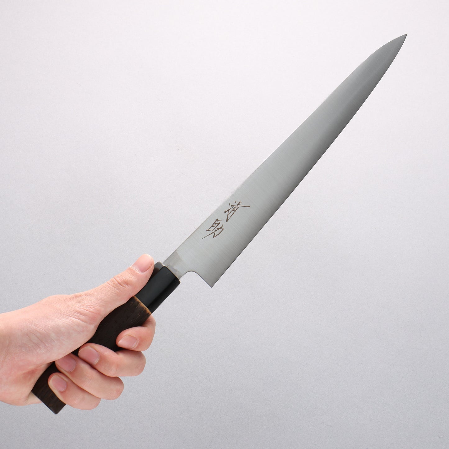 清助 スウェーデン鋼 筋引包丁 270mm 焼き栗柄 - 清助刃物