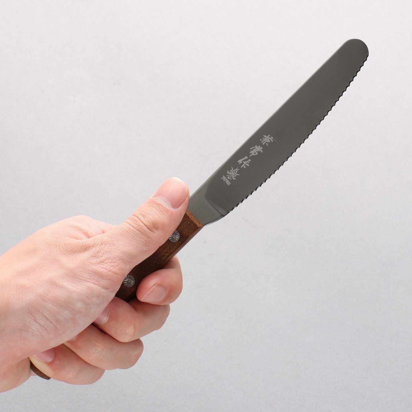 兼常 AUS8 スプレッドナイフ 110mm 楓柄 - 清助刃物