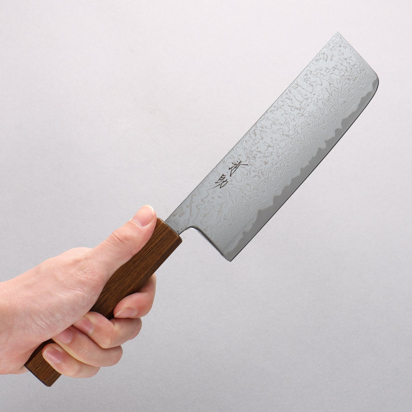清助 V金10号 磨き仕上げ 菜切包丁 165mm 樫柄 - 清助刃物