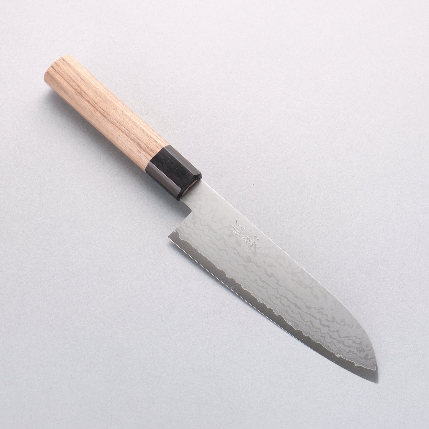 清助 V金10号 ダマスカス 三徳包丁 165mm ウォルナット柄 - 清助刃物