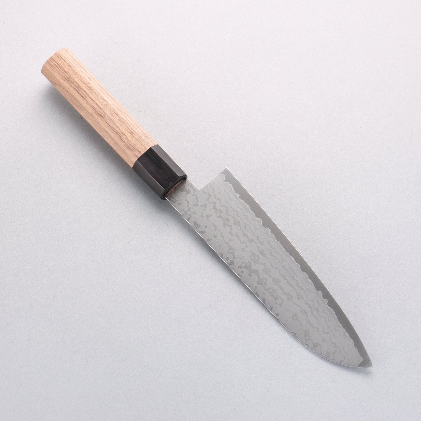 清助 V金10号 ダマスカス 三徳包丁 165mm ウォルナット柄 - 清助刃物