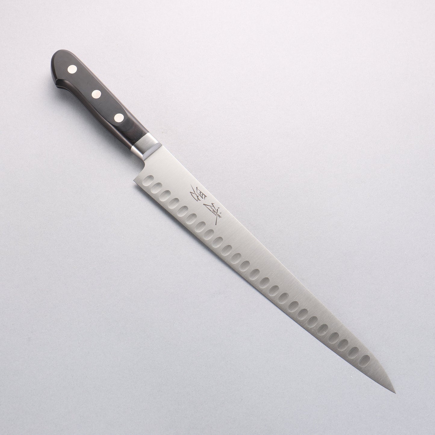 清助 スウェーデン鋼 筋引サーモン 270mm 黒合板柄 - 清助刃物