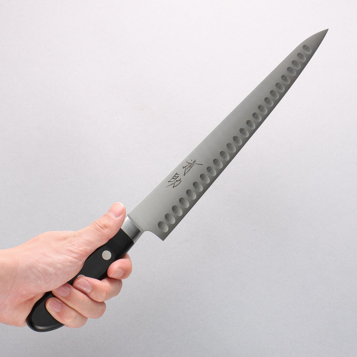 清助 スウェーデン鋼 筋引サーモン 270mm 黒合板柄 - 清助刃物