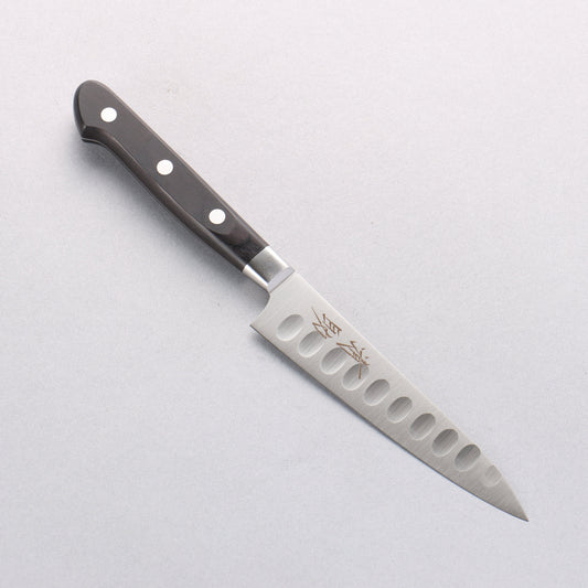 清助 スウェーデン鋼 ペティーサーモン 120mm 黒合板柄 - 清助刃物