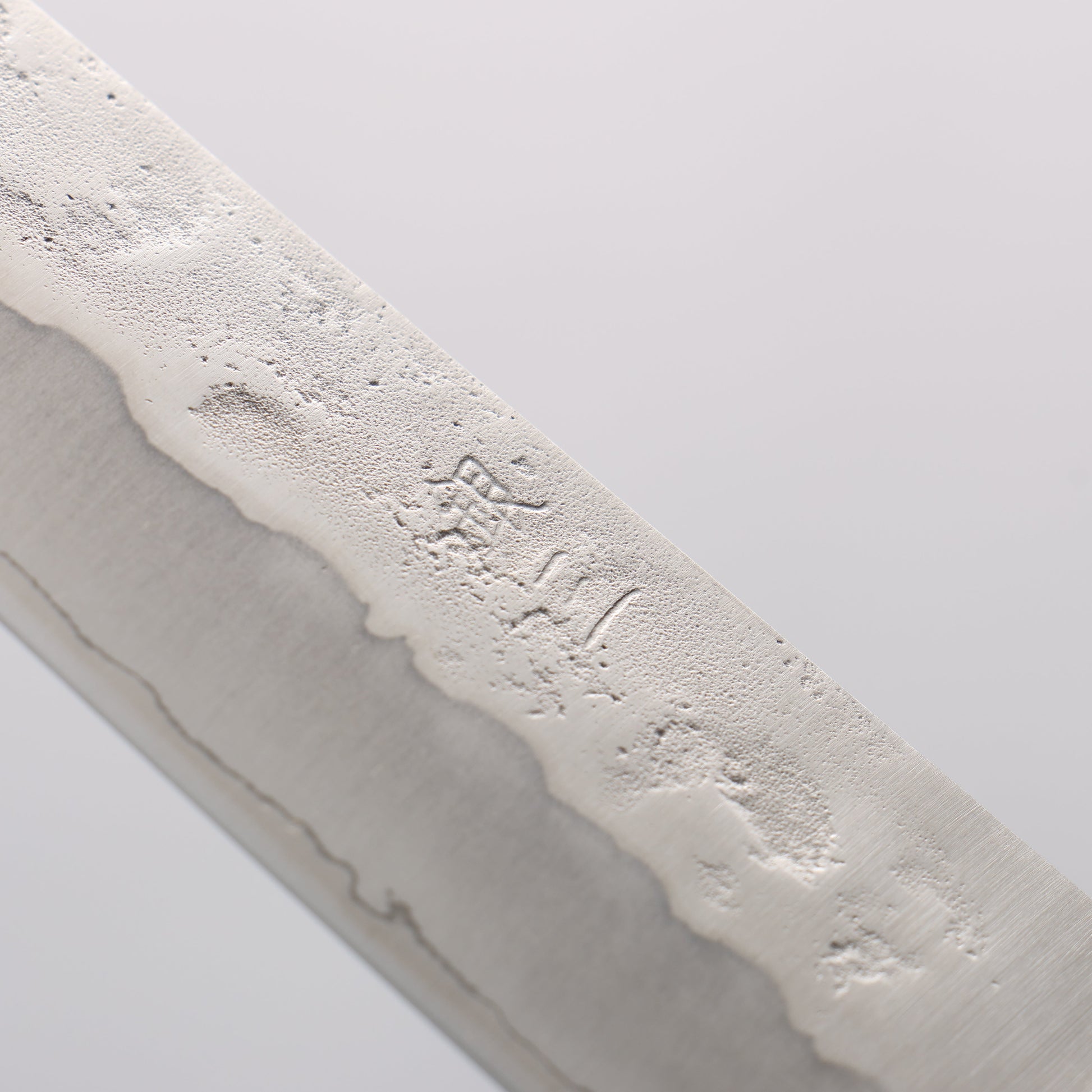 清助 銀三鋼 梨地 筋引包丁 240mm 茶合板柄 - 清助刃物