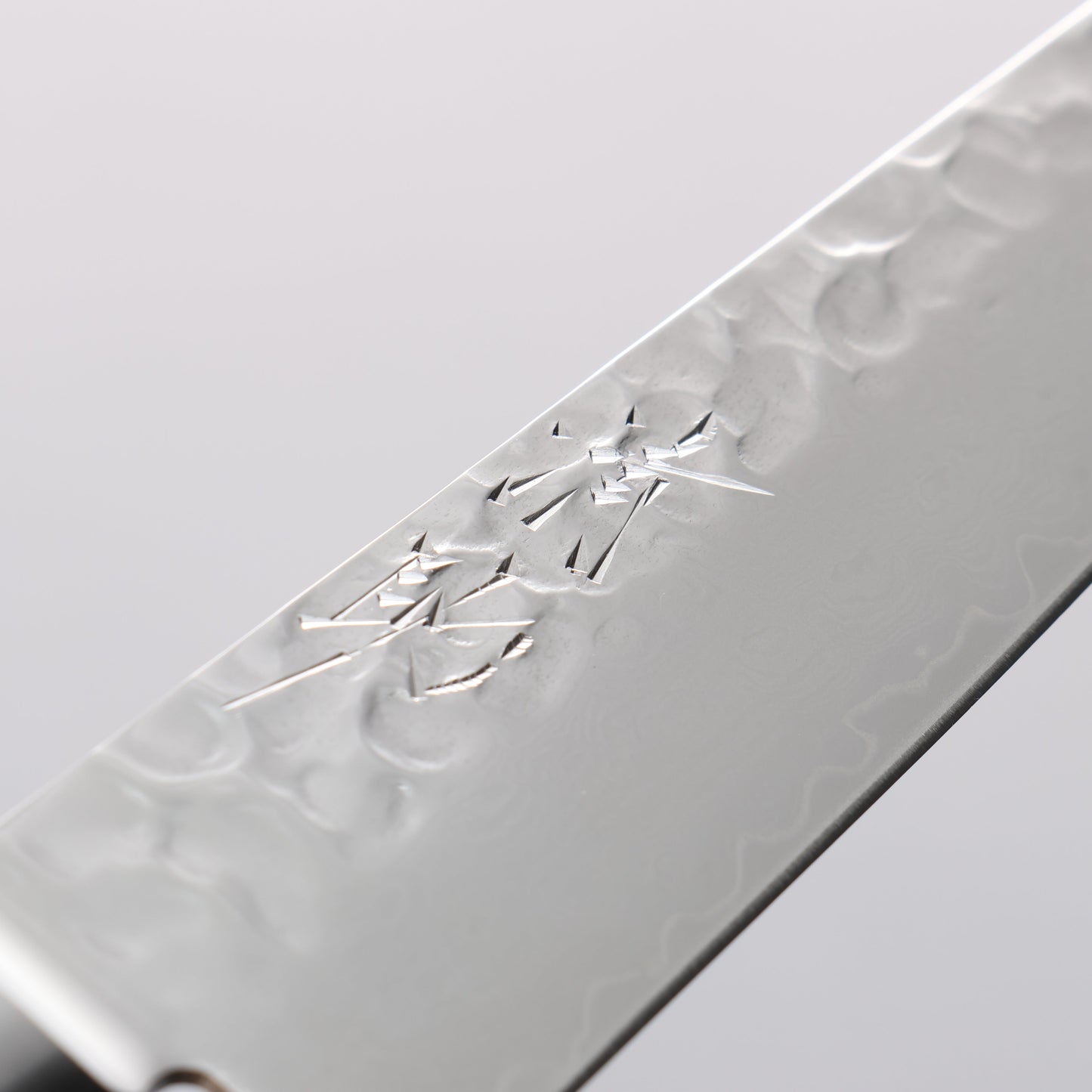 清助 青雲 VG10 33層 ダマスカス ペティーナイフ 和包丁 135mm 合板 (紺色)柄 鞘付き - 清助刃物