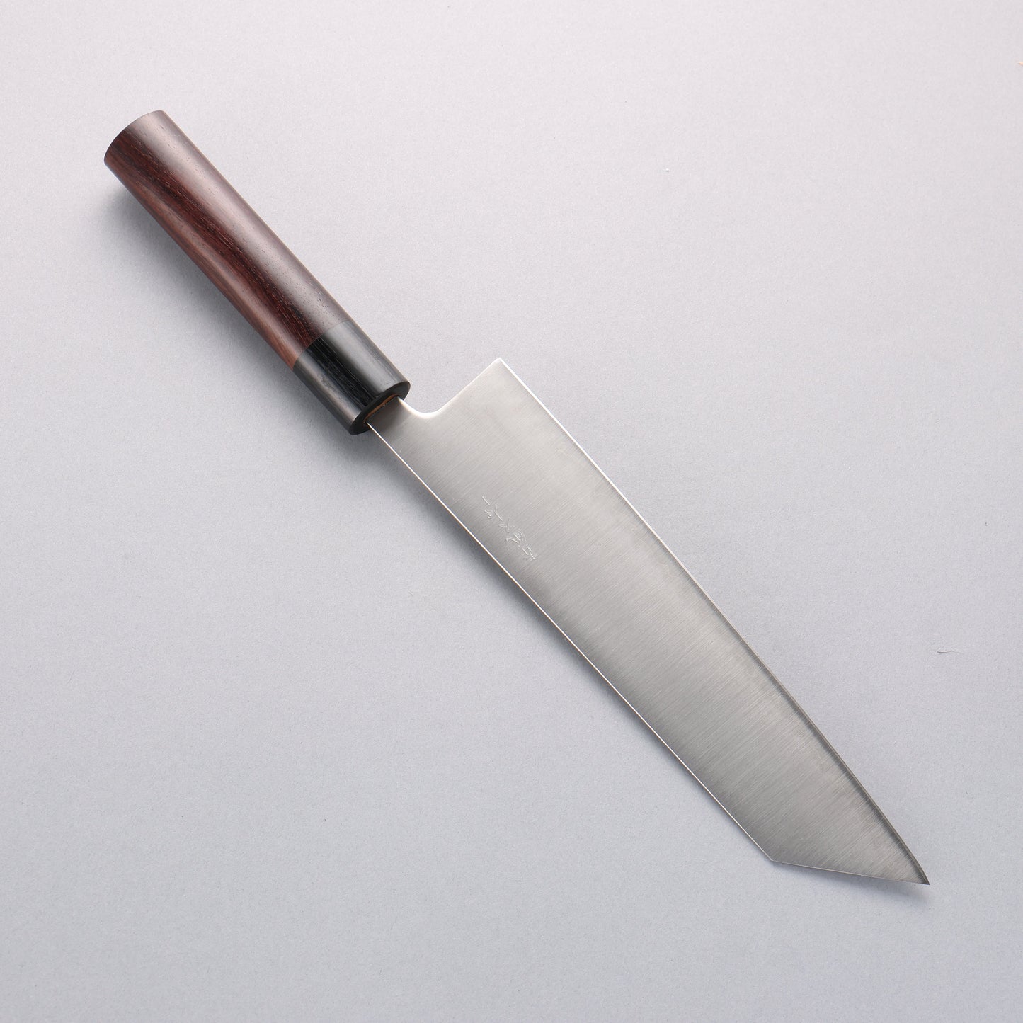清助 青スーパー鋼 切付牛刀包丁 210mm 紫檀 (口輪:黒合板)柄 - 清助刃物