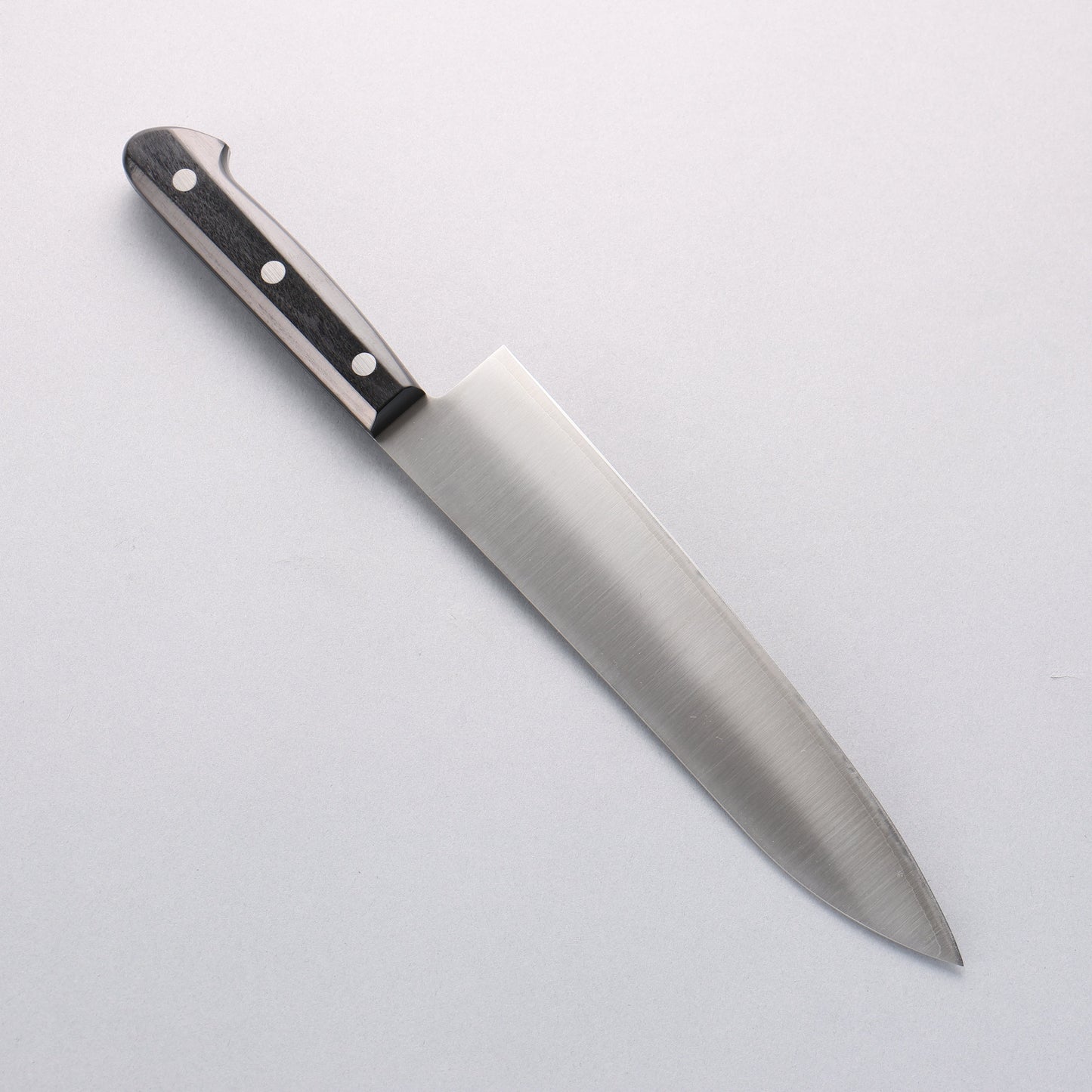 清助 SLD鋼 磨き仕上げ 牛刀包丁 210mm 黒合板柄 - 清助刃物