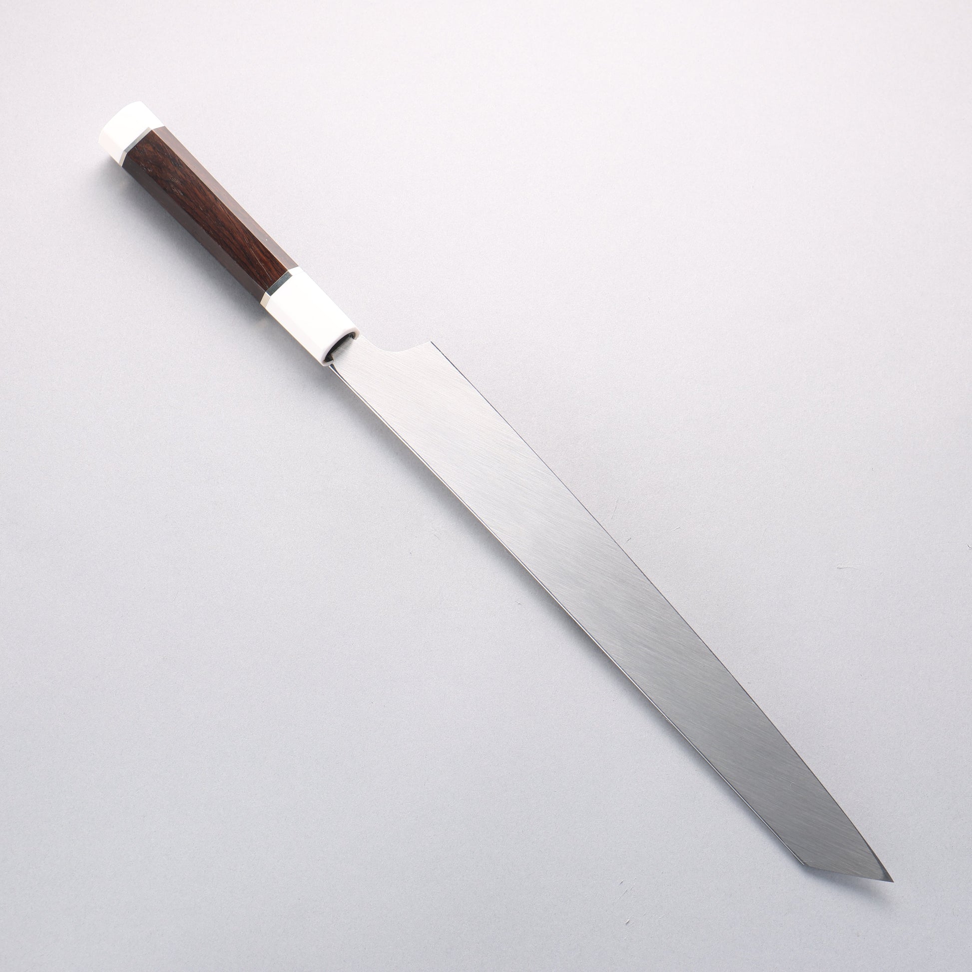 堺 孝行 真打 水本焼 白ニ鋼 鏡面仕上げ 切付柳刃包丁 300mm 鞘付き - 清助刃物