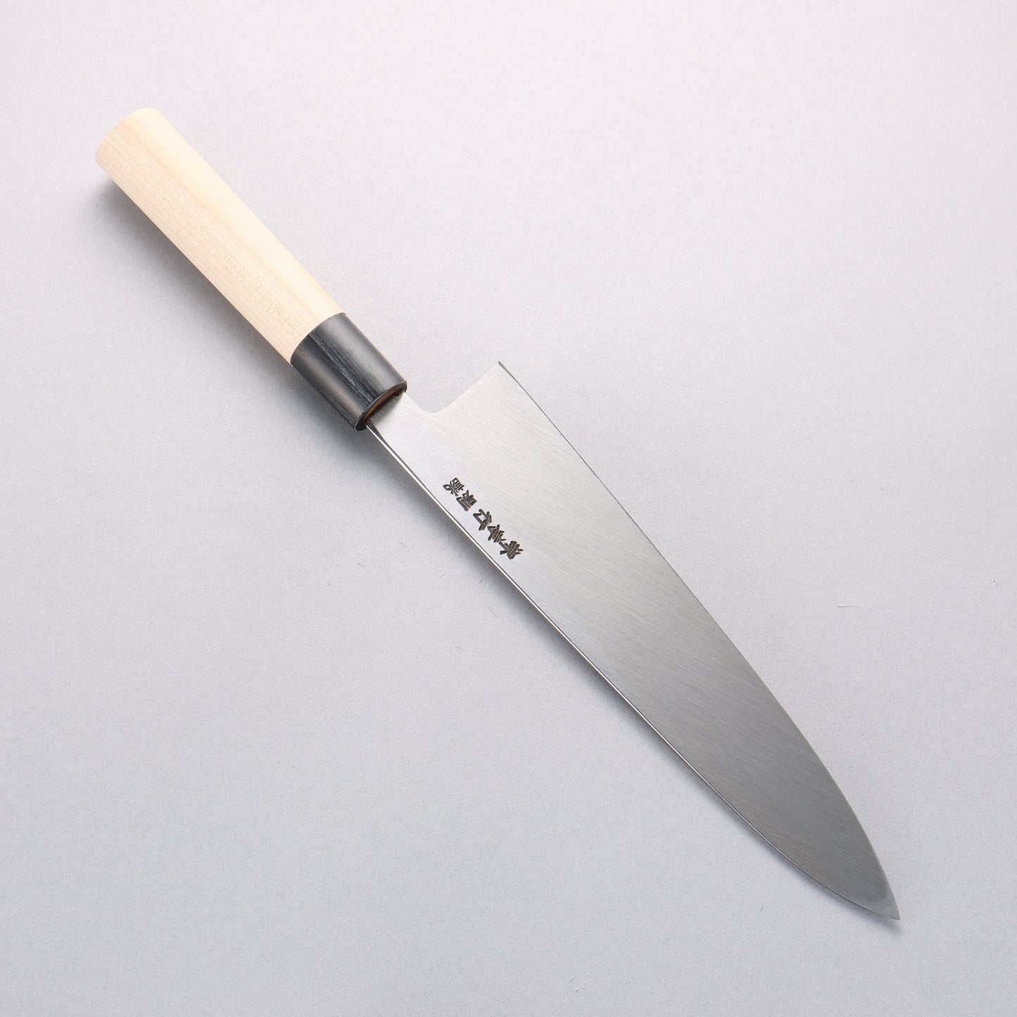 堺 孝行 特上 白ニ鋼 牛刀包丁 240mm 朴柄 - 清助刃物
