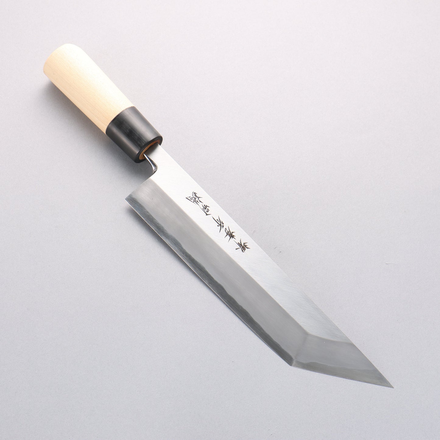 堺 孝行 白ニ鋼 うなぎ切 240mm 朴柄 - 清助刃物