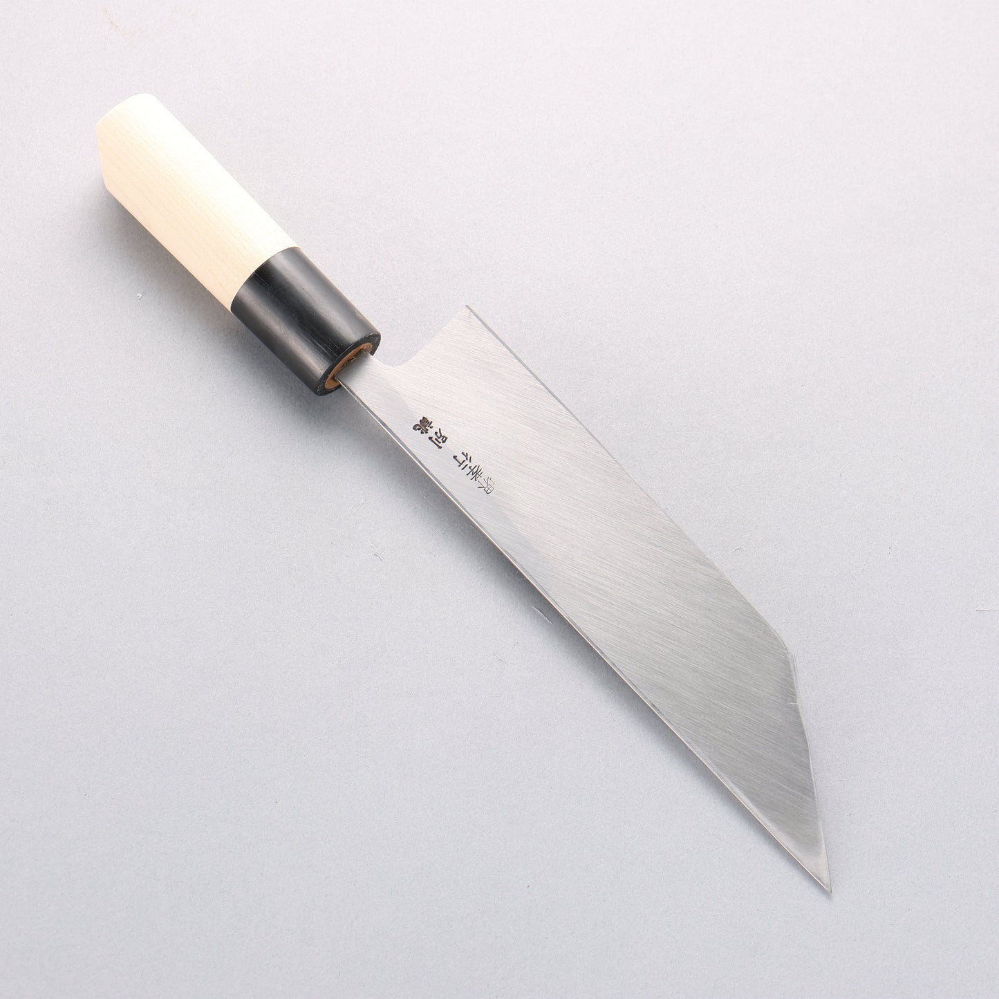 堺 孝行 白ニ鋼 うなぎ切 180mm 朴柄 - 清助刃物