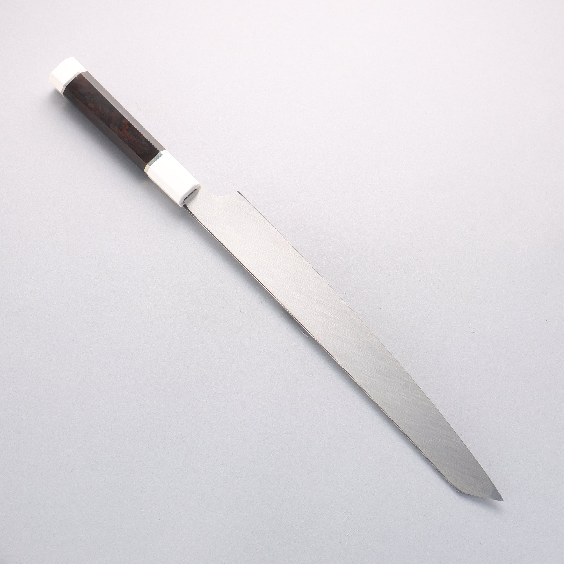 堺 孝行 銀龍 本焼 スウェーデン鋼 鏡面仕上げ 剣型柳刃包丁 300mm 黒檀柄 鞘付き - 清助刃物
