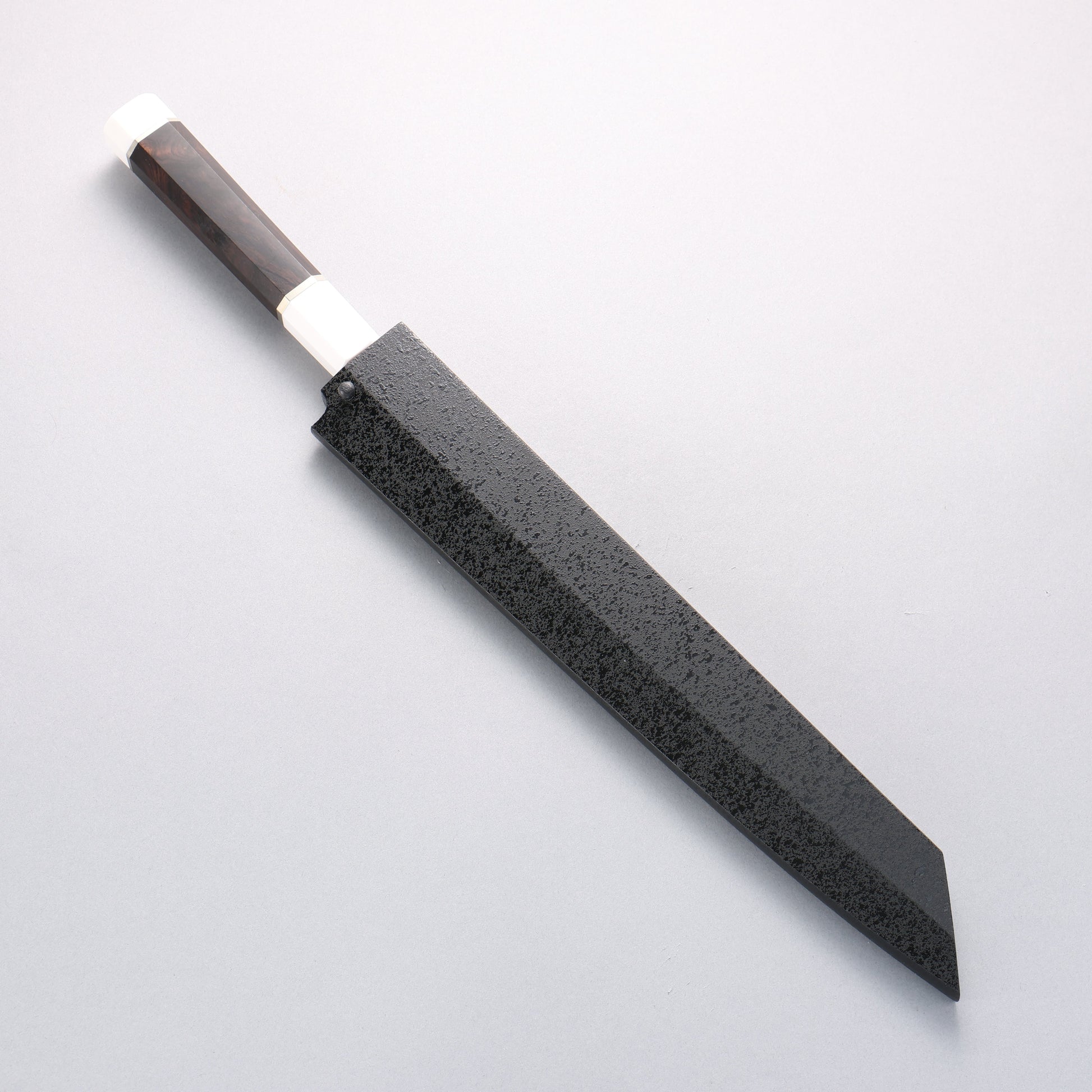 堺 孝行 銀龍 本焼 スウェーデン鋼 鏡面仕上げ 剣型柳刃包丁 270mm 黒檀柄 鞘付き - 清助刃物