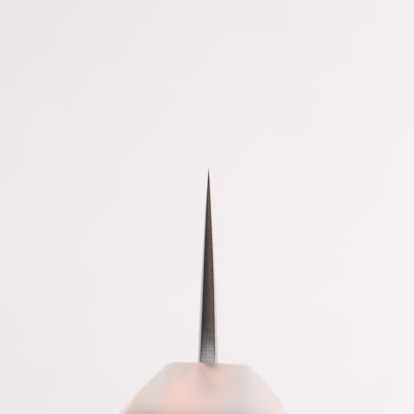 翁流 白一鋼 牛刀包丁 180mm 樫 (煤黒)柄 - 清助刃物