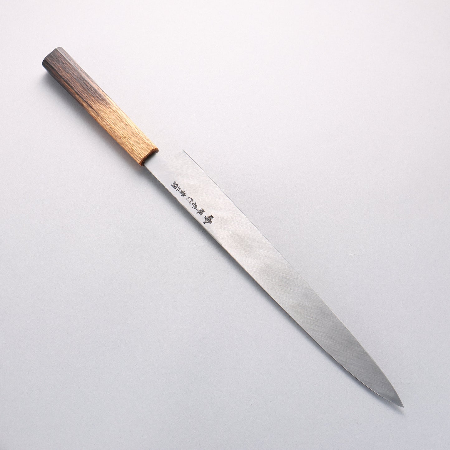 堺 孝行 焔紅蓮 青ニ鋼 鎚目 黒仕上げ 柳刃包丁 300mm 樫焼柄 - 清助刃物