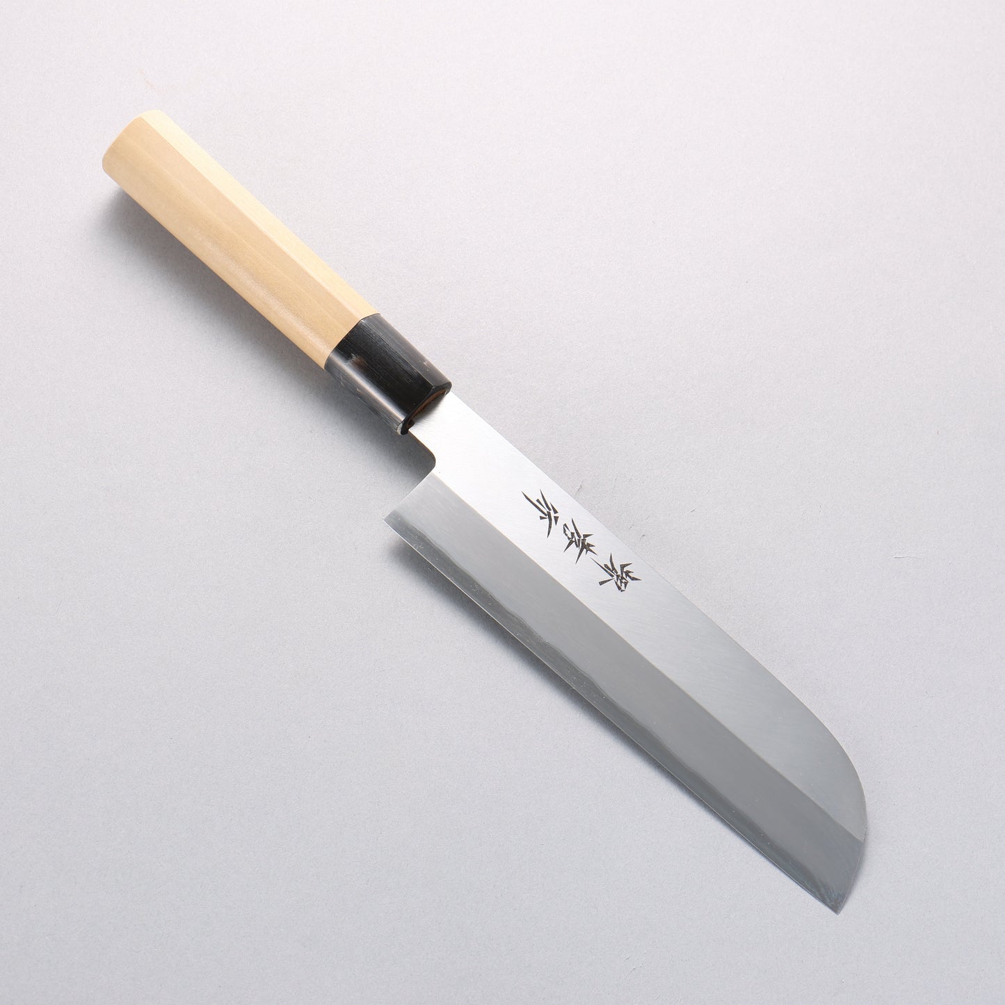 堺 孝行 霞研 白鋼 鎌形薄刃包丁 - 清助刃物