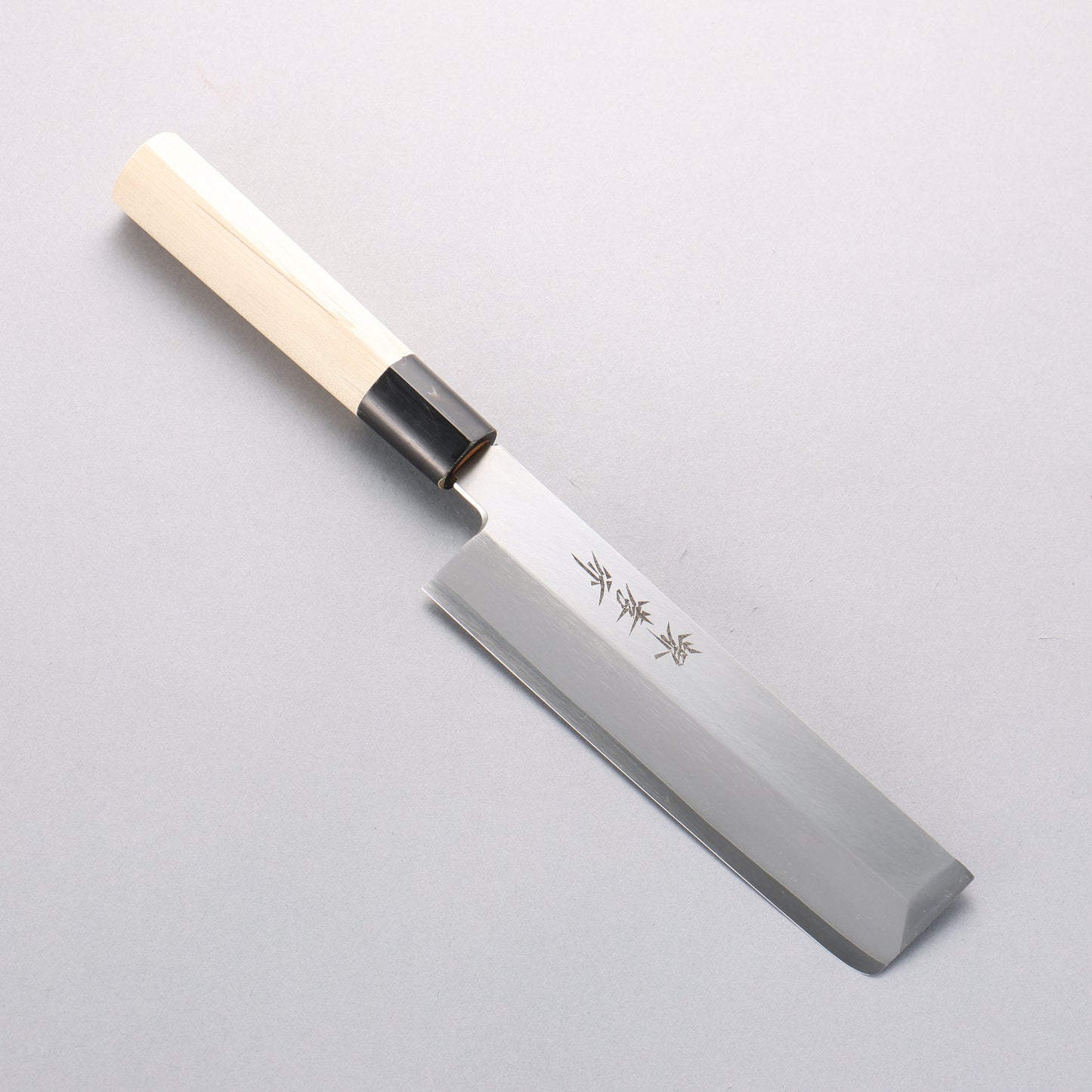 堺 孝行 INOX モリブデン鋼 薄刃包丁 180mm 朴柄 - 清助刃物