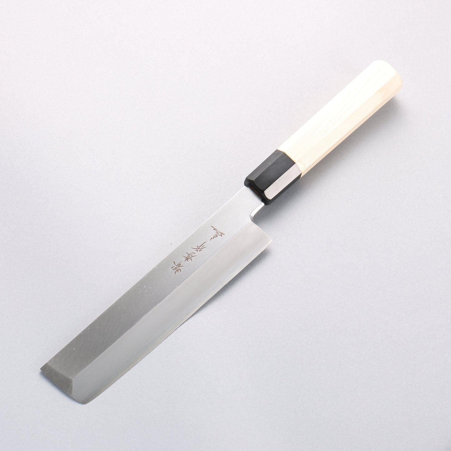 堺 孝行 シェフシリーズ 【左利き用】 銀三鋼 薄刃包丁 180mm 朴柄 - 清助刃物