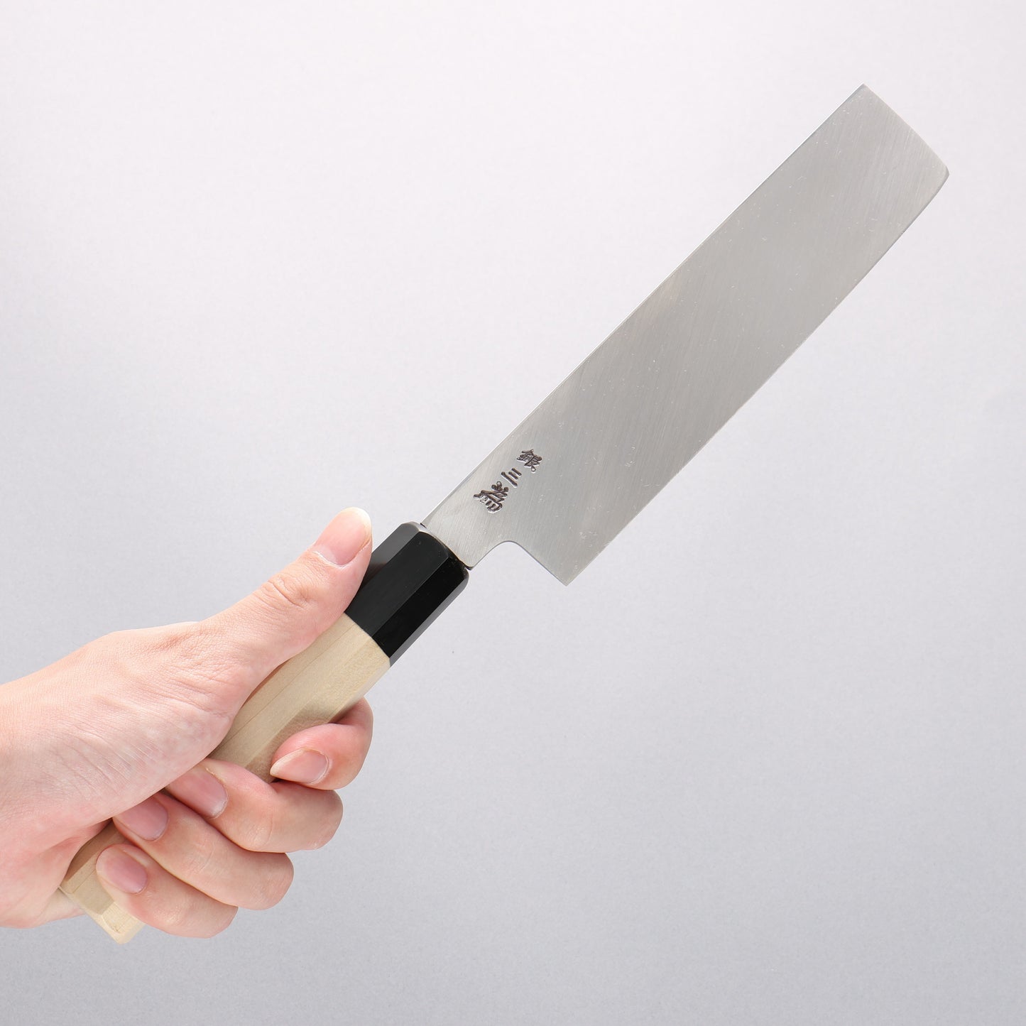 堺 孝行 シェフシリーズ 【左利き用】 銀三鋼 薄刃包丁 180mm 朴柄 - 清助刃物