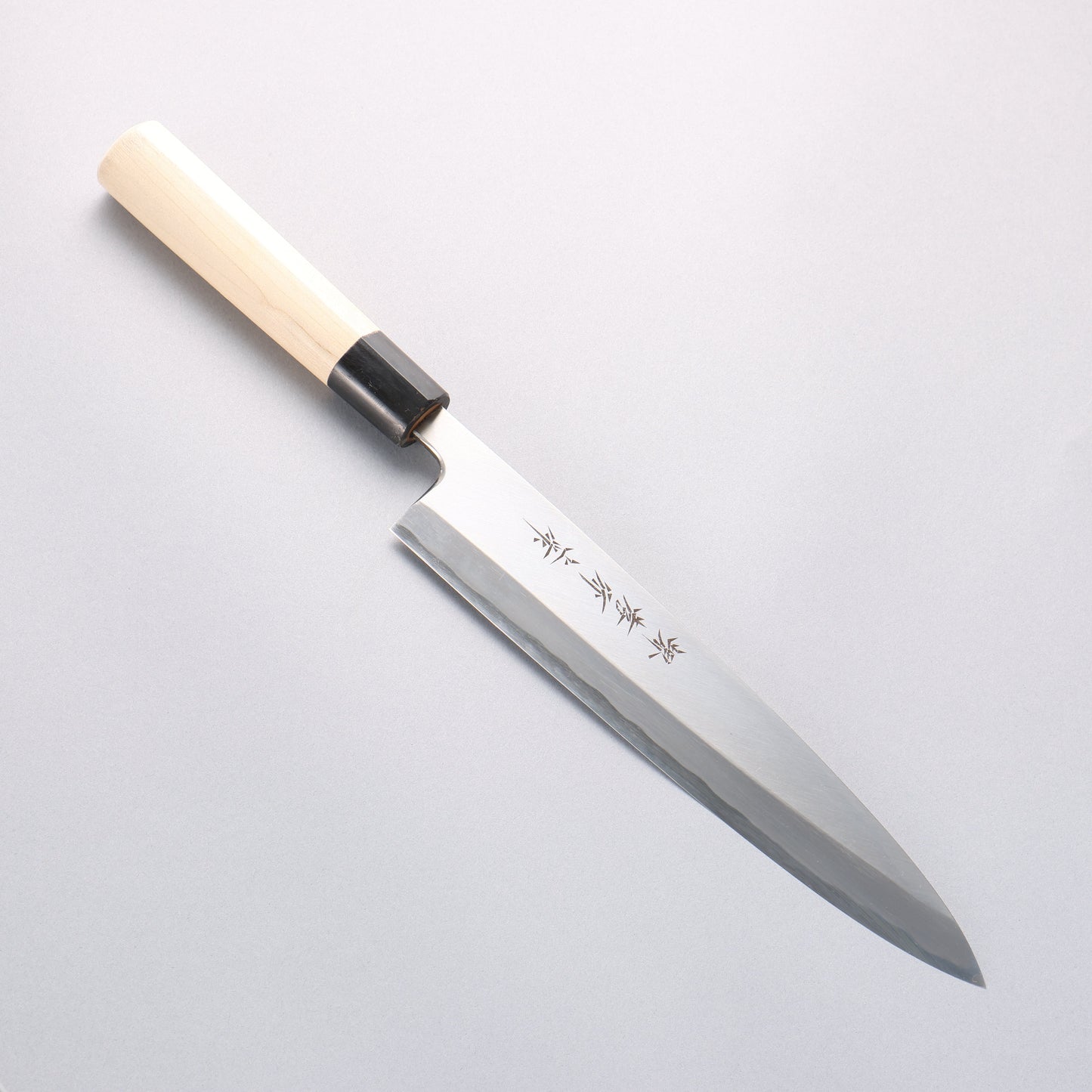 堺 孝行 白三鋼 霞研 身卸出刃 240mm 朴柄 - 清助刃物