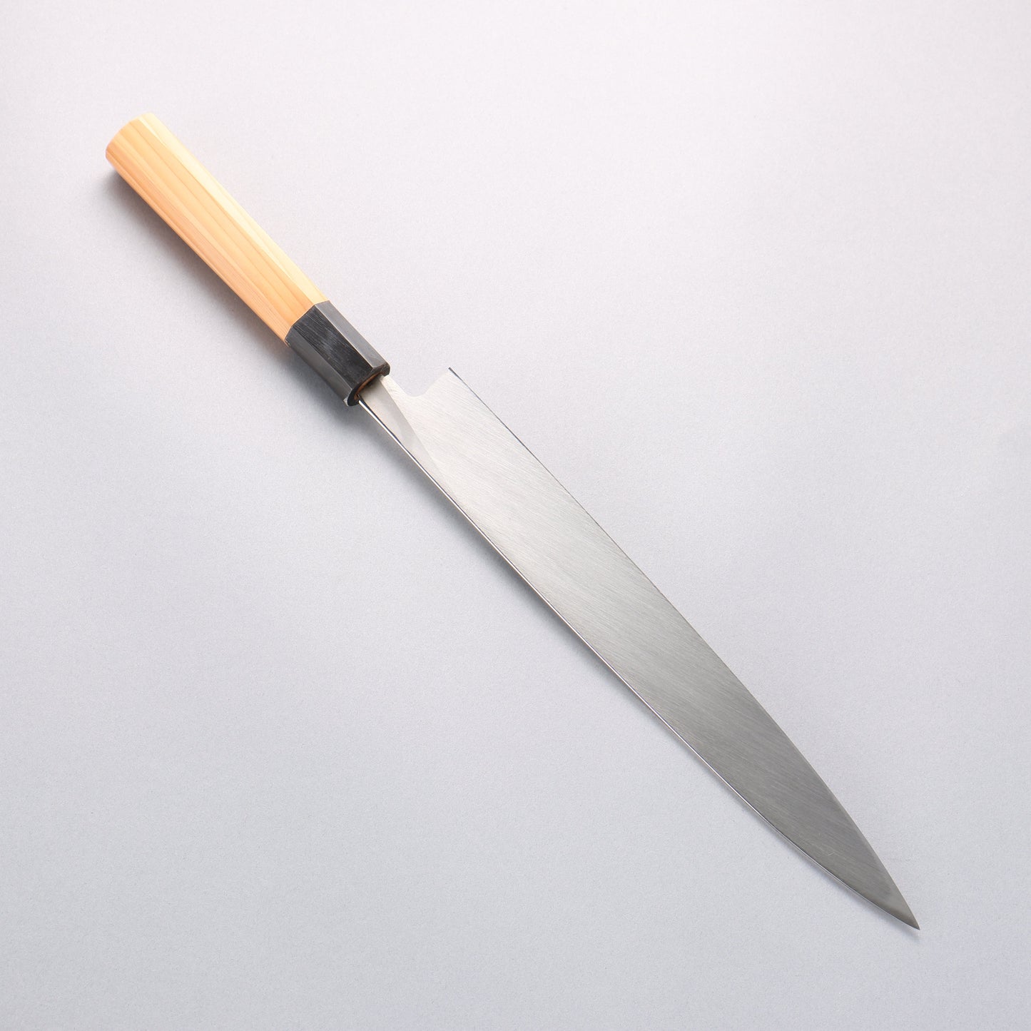 堺 孝行 白銀 INOX 鏡面仕上げ 柳刃包丁 イチイ柄 - 清助刃物