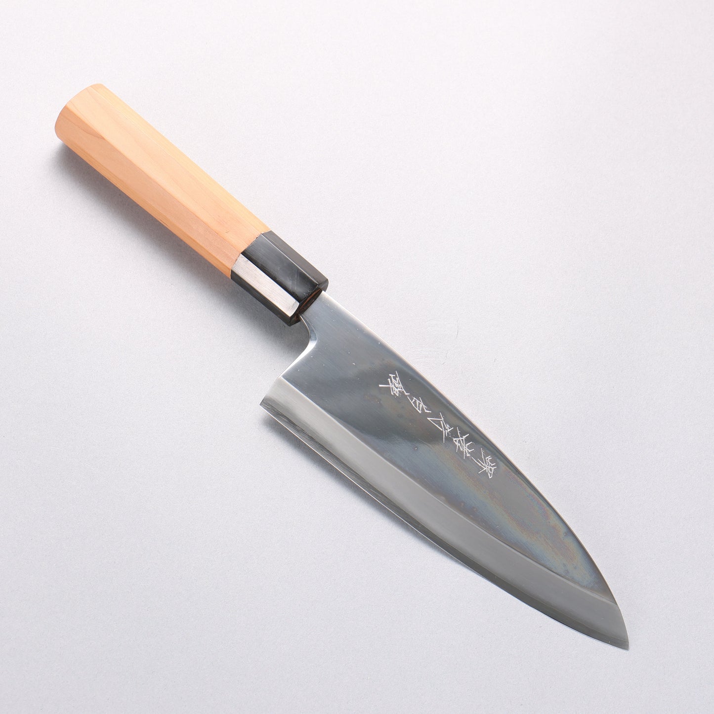 堺 孝行 白銀 INOX 鏡面仕上げ 出刃包丁 180mm イチイ柄 - 清助刃物