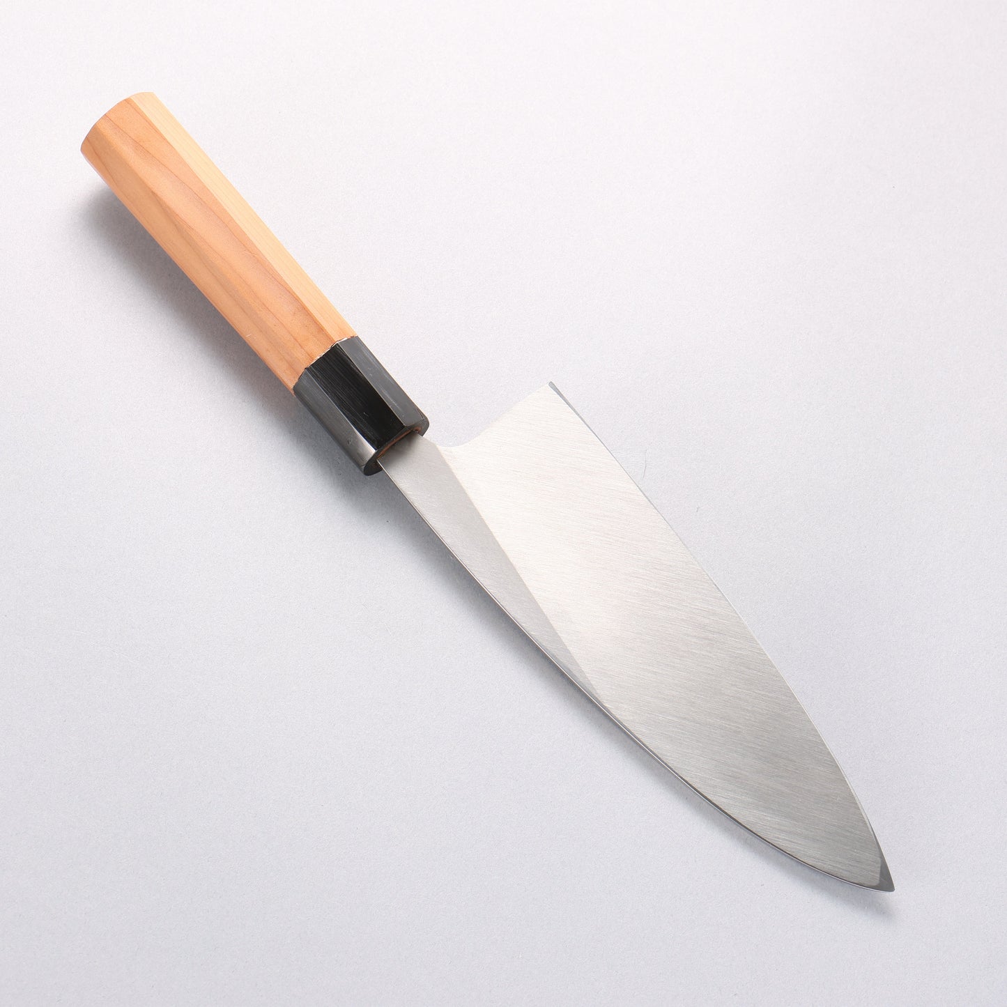 堺 孝行 白銀 INOX 鏡面仕上げ 出刃包丁 180mm イチイ柄 - 清助刃物