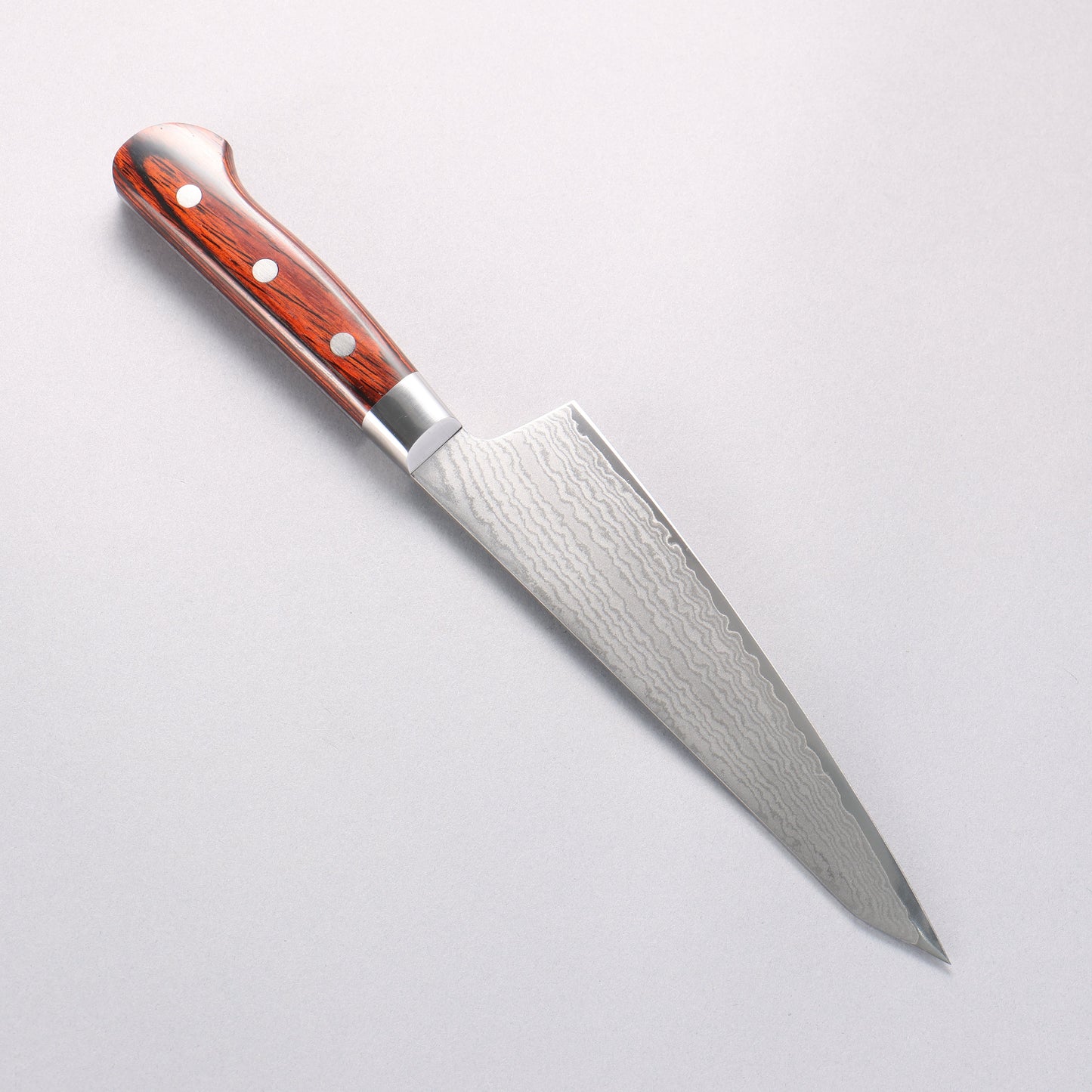 堺 孝行 VG10 33層 ダマスカス サバキ包丁 180mm マホガニー柄 - 清助刃物