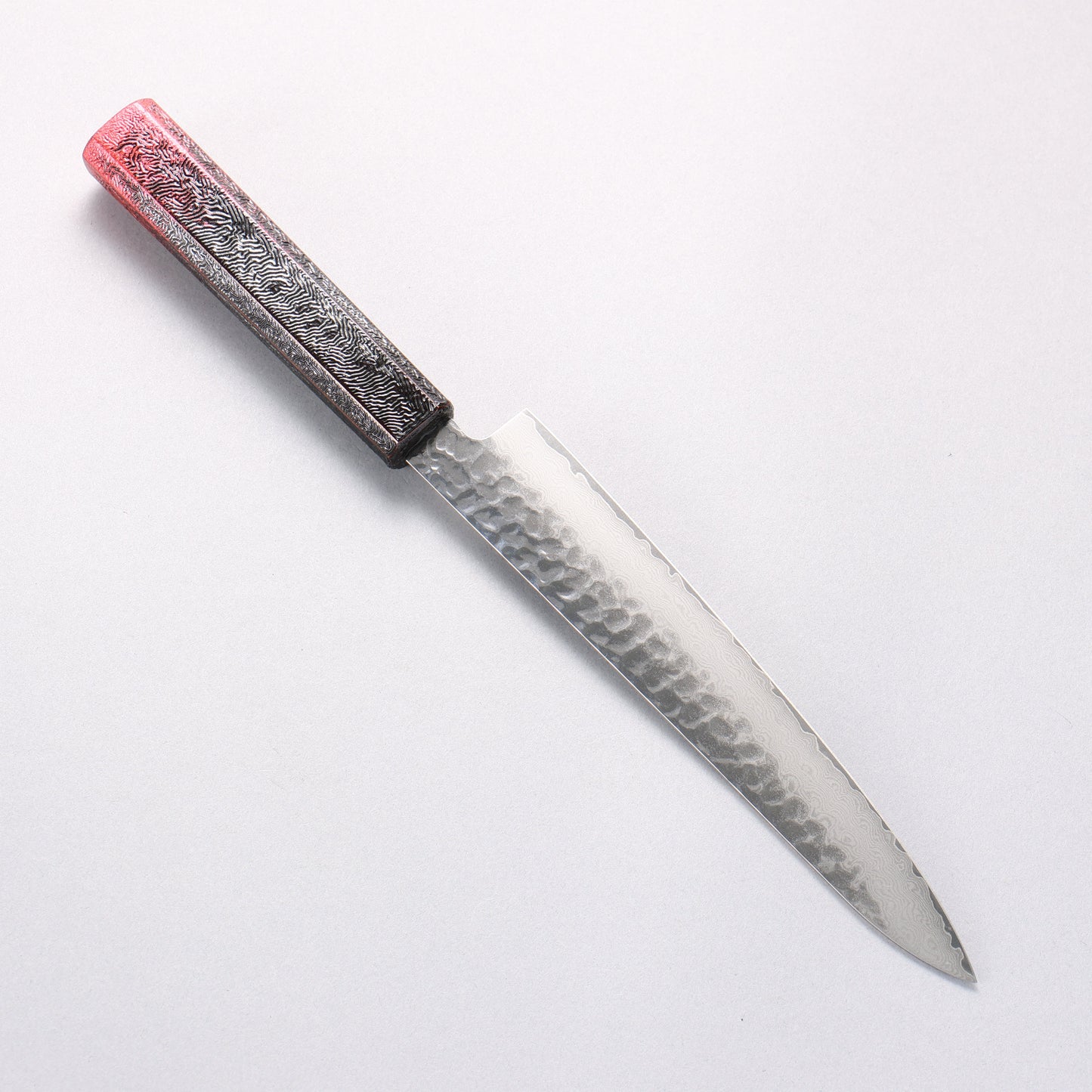 堺 孝行 琳凰 VG10 33層 ダマスカス ペティーナイフ 和包丁 180mm 赤漆塗り柄 - 清助刃物