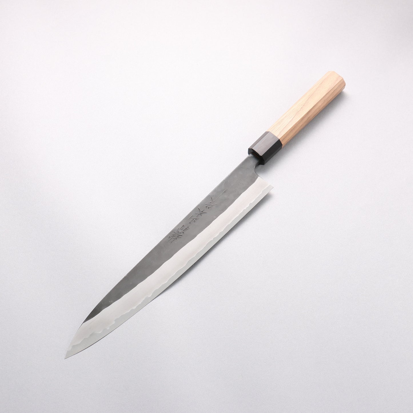 山本 直 白ニ鋼 黒仕上げ 筋引包丁 270mm ウォルナット柄 - 清助刃物