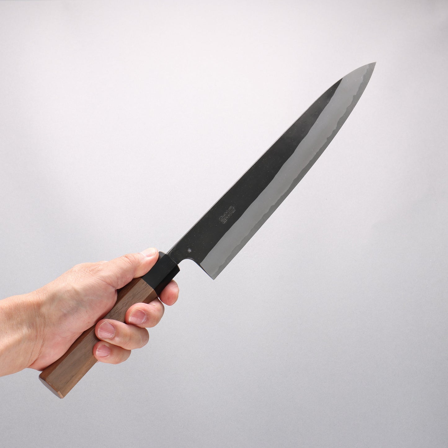 山本 直 白ニ鋼 黒仕上げ 筋引包丁 270mm ウォルナット柄 - 清助刃物