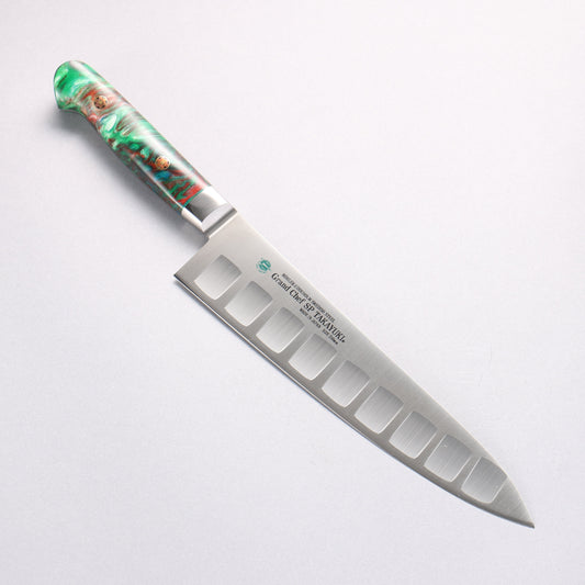 堺 孝行 グランドシェフ SP スウェーデンウッデホルム特殊鋼 牛刀サーモン 210mm SP タイプ III (ジャングル)柄 - 清助刃物