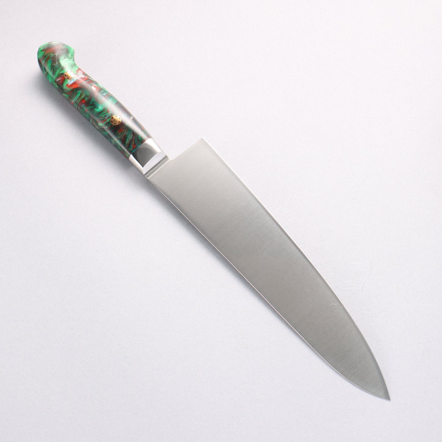 堺 孝行 グランドシェフ SP スウェーデンウッデホルム特殊鋼 牛刀サーモン 210mm SP タイプ III (ジャングル)柄 - 清助刃物