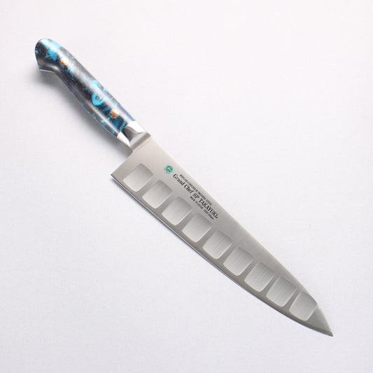 堺 孝行 グランドシェフ SP スウェーデンウッデホルム特殊鋼 牛刀サーモン 210mm SP タイプ III (オーシャン)柄 - 清助刃物