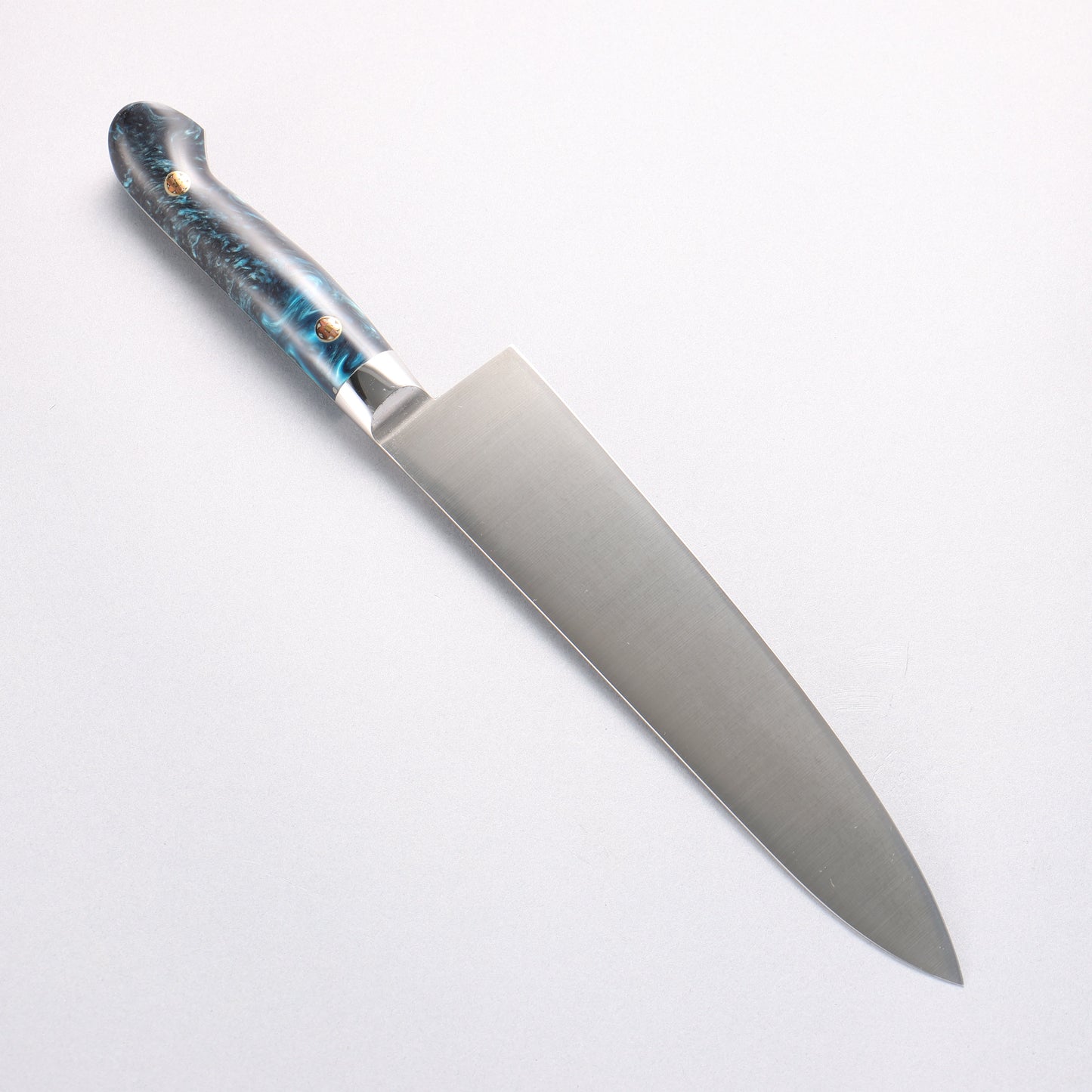 堺 孝行 グランドシェフ SP スウェーデンウッデホルム特殊鋼 牛刀サーモン 210mm SP タイプ III (オーシャン)柄 - 清助刃物