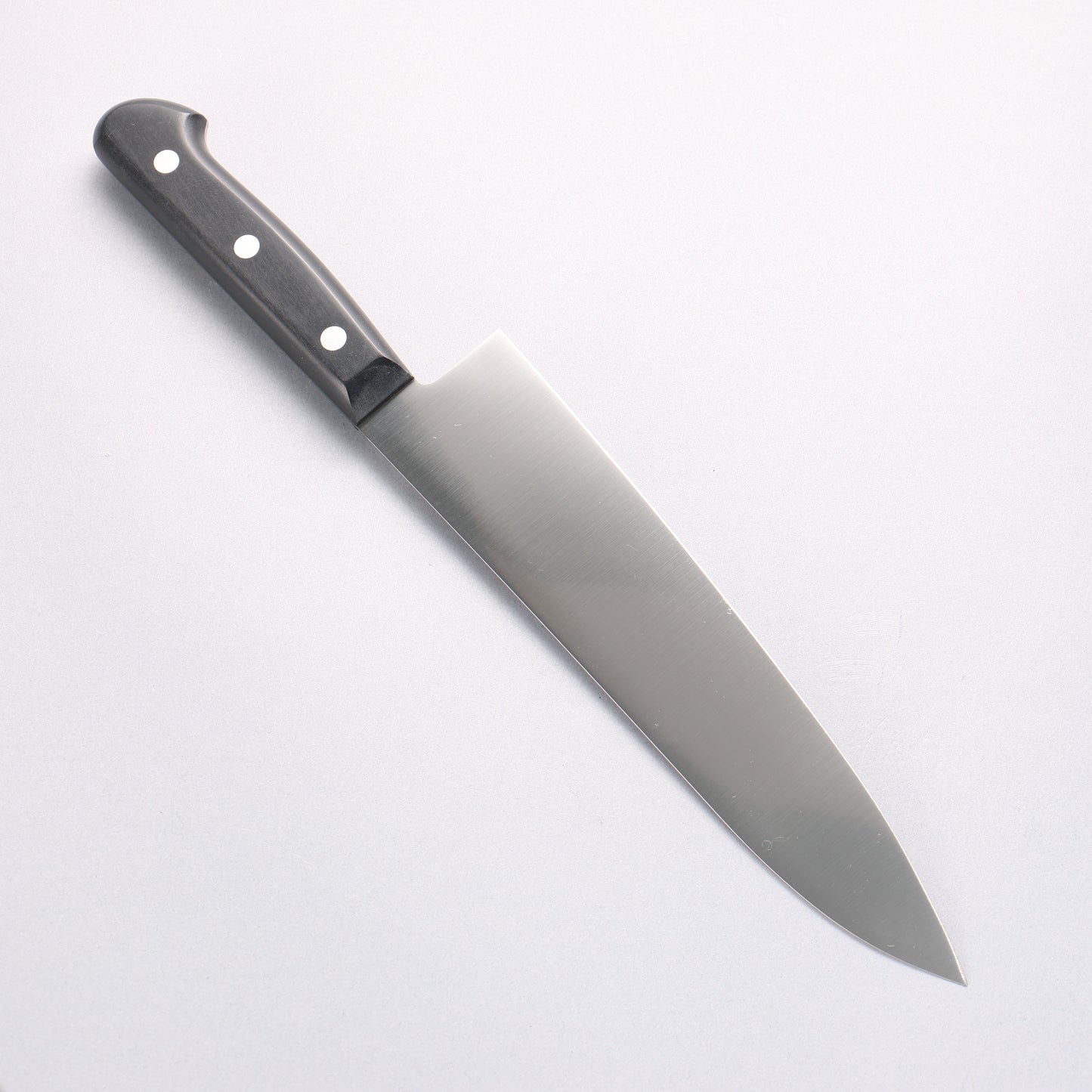 堺 孝行 モリブデン鋼(MOL) 磨き仕上げ 牛刀包丁 210mm 黒プラスチック抗菌柄 - 清助刃物