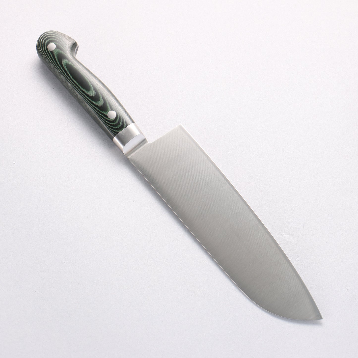堺 孝行 グランドシェフ グランドシェフ スウェーデン鋼 三徳包丁 180mm 緑マイカルタ柄 - 清助刃物