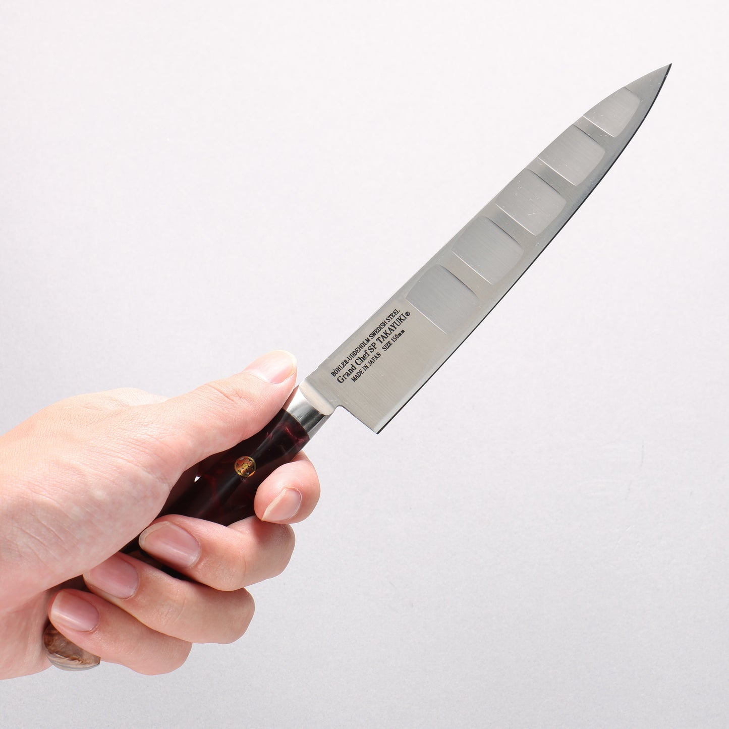 堺 孝行 グランドシェフ SP スウェーデンウッデホルム特殊鋼 ペティーサーモン 150mm SP タイプ III (ヴォルケーノ)柄 - 清助刃物