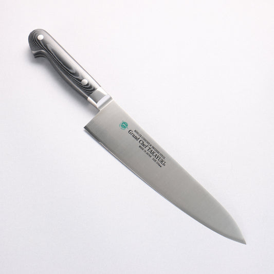 堺 孝行 グランドシェフ グランドシェフ スウェーデン鋼 牛刀包丁 210mm 黒マイカルタ柄 - 清助刃物