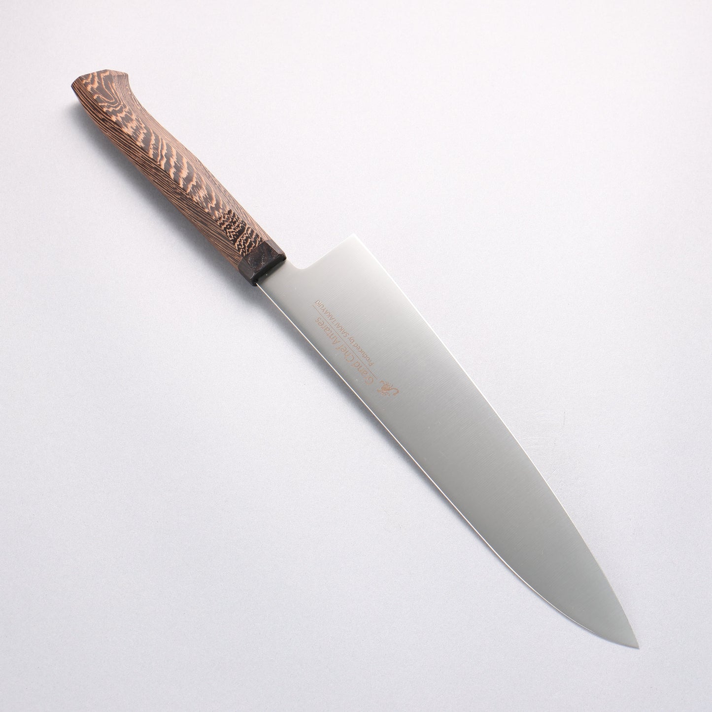 堺 孝行 グランドシェフ アンタレス スウェーデン鋼 筋引包丁 240mm ウエンジ柄 - 清助刃物