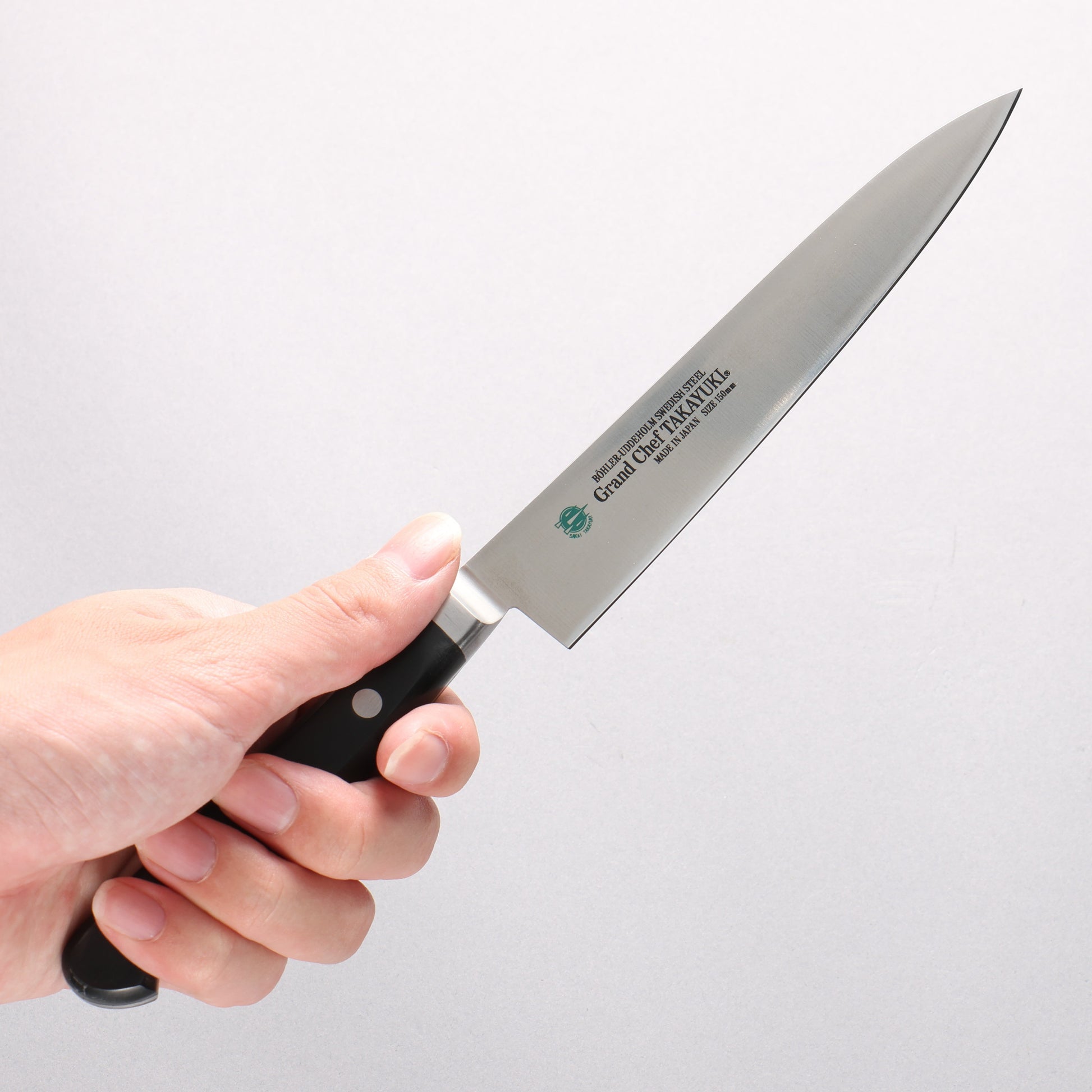 堺 孝行 グランドシェフ スウェーデン鋼 ペティーナイフ 150mm - 清助刃物