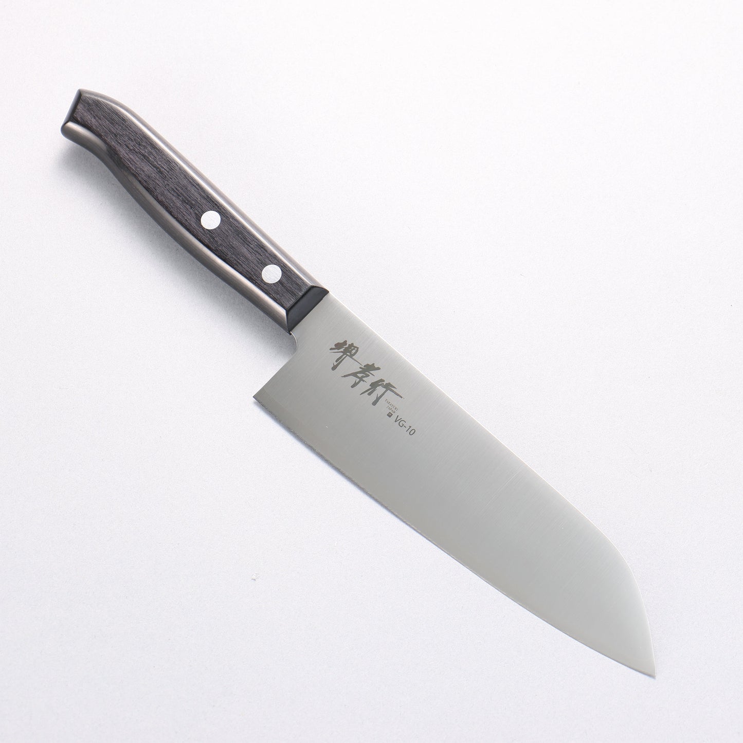 堺 孝行 すみれ V金10号 三徳包丁 165mm 黒合板柄 - 清助刃物