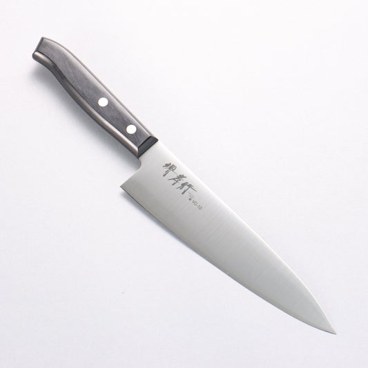 堺 孝行 すみれ V金10号 牛刀包丁 180mm 黒合板柄 - 清助刃物