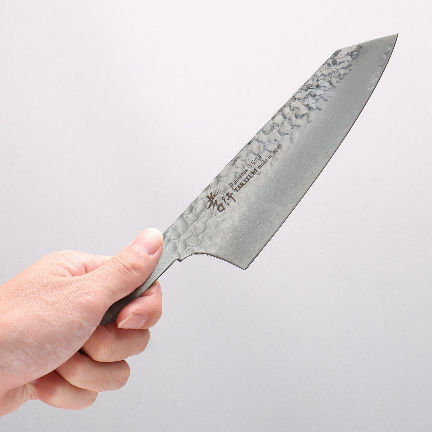堺 孝行 V金10号 33層ダマスカス 剣型三徳包丁 160mm 【刃のみ】 - 清助刃物