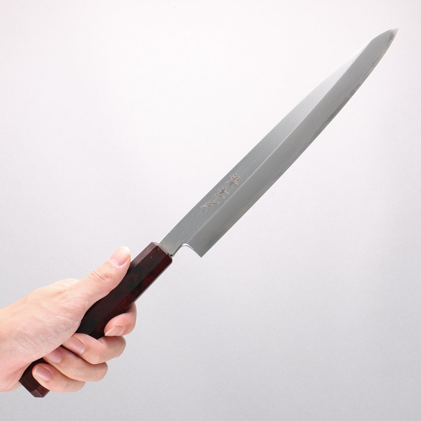 堺 孝行 なないろ INOX モリブデン鋼 柳刃包丁 270mm ABS樹脂(溜べっ甲)柄 - 清助刃物
