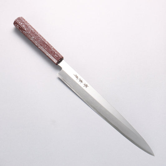 堺 孝行 なないろ INOX モリブデン鋼 柳刃包丁 270mm ABS樹脂(ウルミ銀石目)柄 - 清助刃物