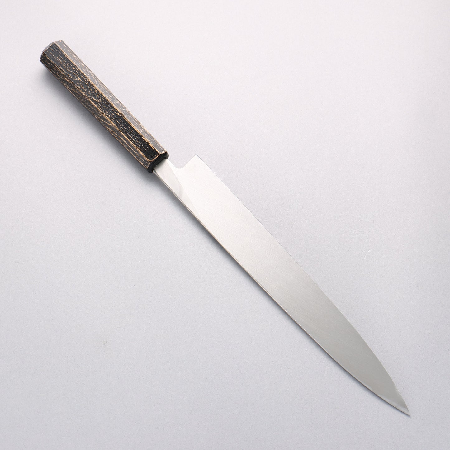 堺 孝行 なないろ INOX モリブデン鋼 柳刃包丁 270mm ABS樹脂(墨金)柄 - 清助刃物