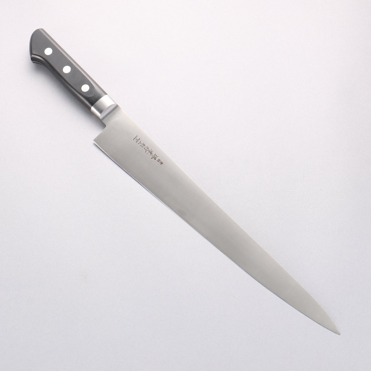 堺 孝行 【左利き用】 日本鋼 筋引包丁 300mm 黒合板柄 - 清助刃物